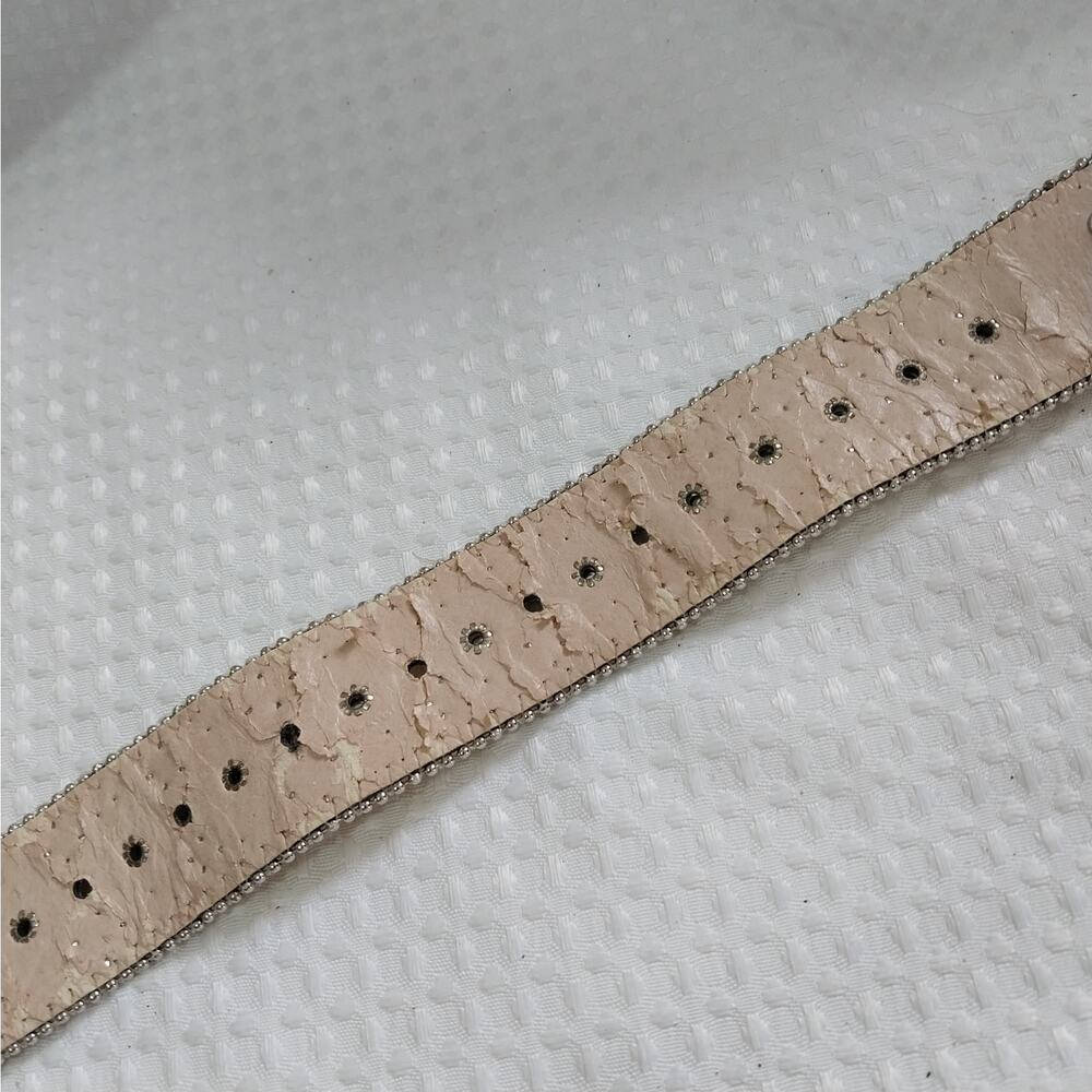 Yellow Rhinestone Skull Belt - Picture 8 of 9